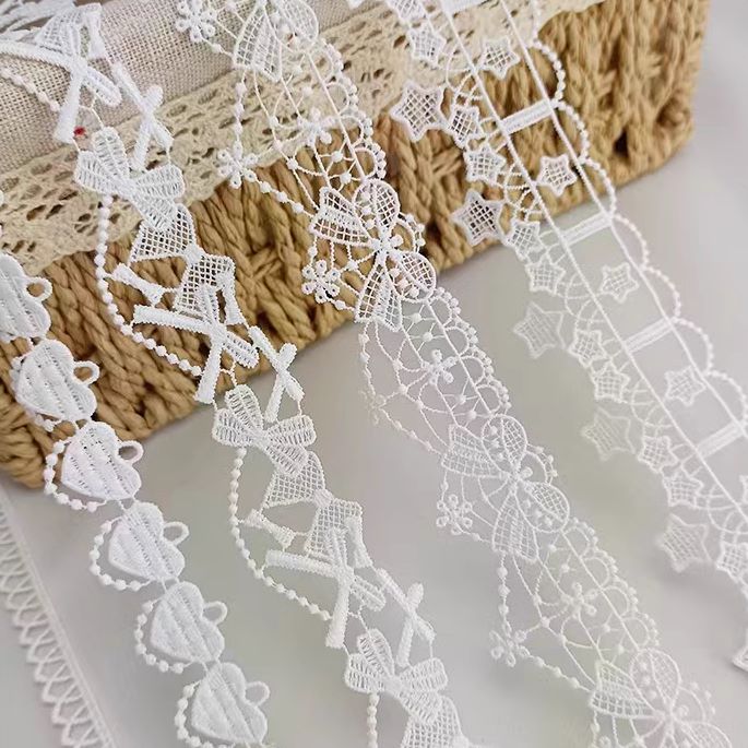 lingerie lace,Embroidered trim,Mesh lace trim,Delicate lingerie lace,Sheer lace,Feminine lace trim,Breathable mesh,Premium quality trim,Romantic lace,Beautifully crafted lace,Stylish and trendy,Unique lace pattern