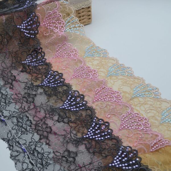 Multi-colored lingerie lace