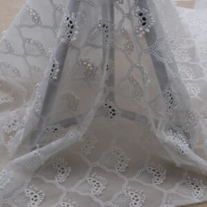 Sheer Tulle 3D Chemical Embroidered Lace