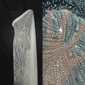 Waterline 3D lace fabric