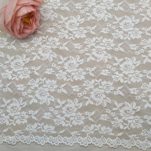 100% polyester lace fabric knitted for party weddings clothing