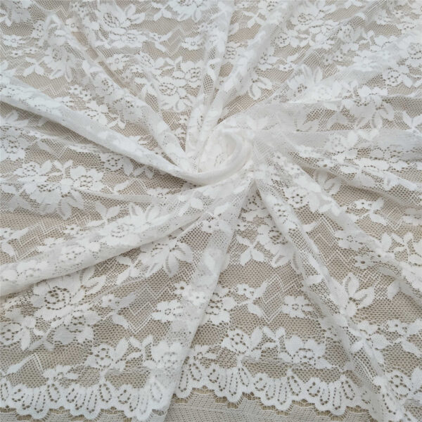 100% polyester lace fabric knitted for party weddings clothing