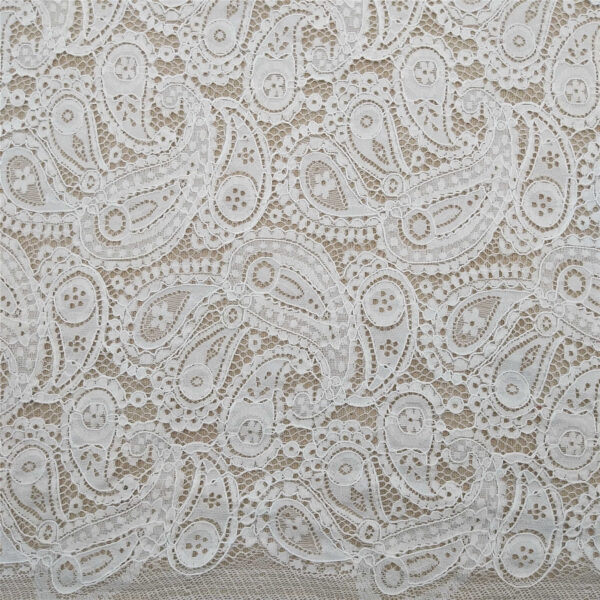 100% polyester lace fabric knitted for party weddings clothing