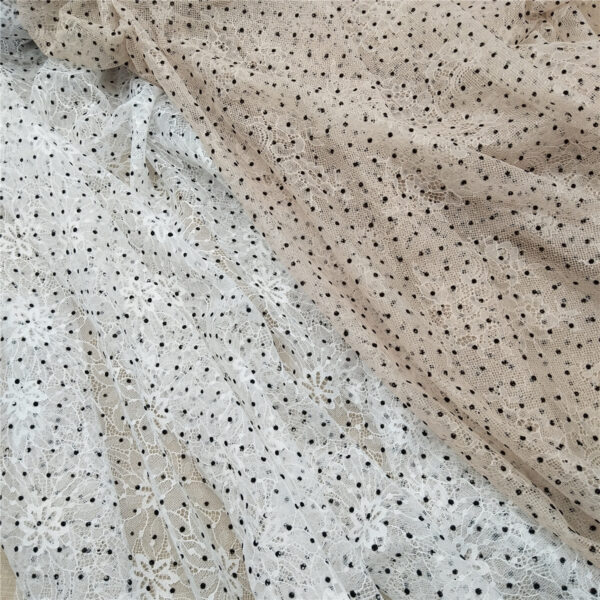 factory direct sales low price nylon lace fabric with flower (复制)
