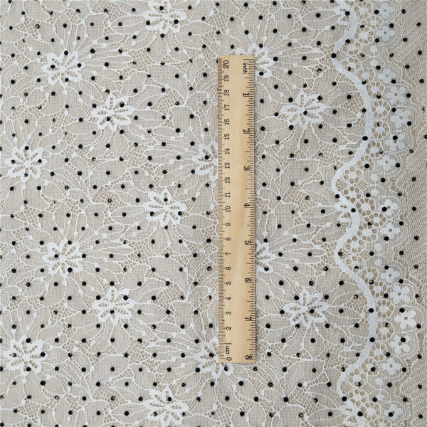 factory direct sales low price nylon lace fabric with flower