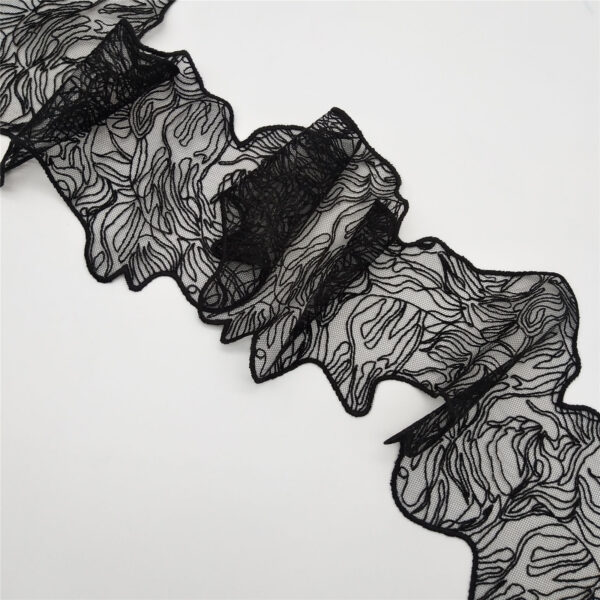 high quality white lace trim with embroidery accessory decorative product (copy)