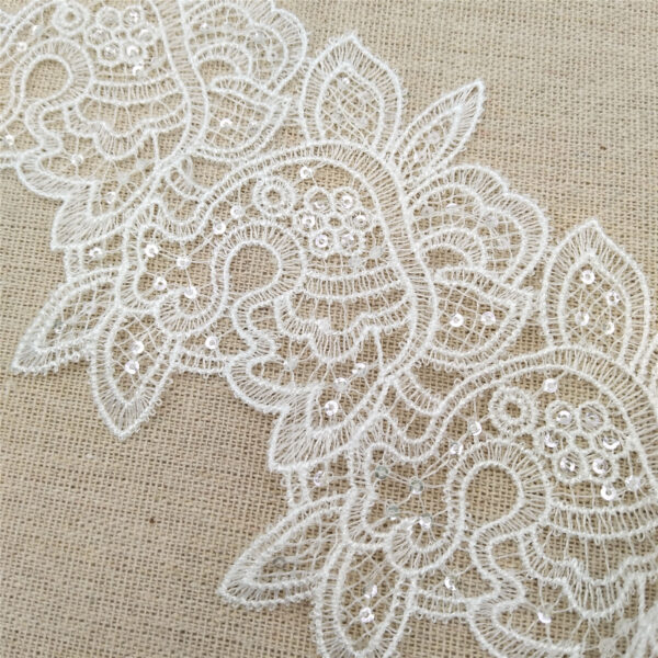 fancy style lace lace trim with embroidery accessory decorative product