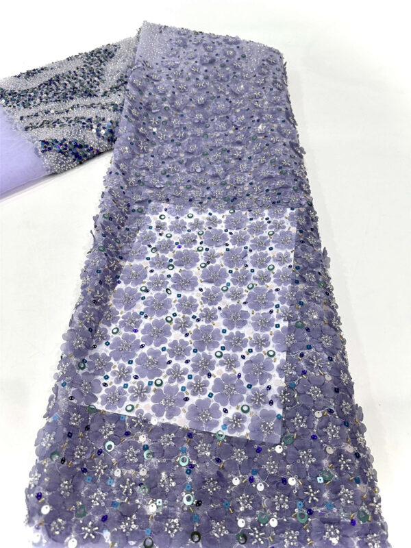 bridal lace fabric made up of bead tubes and bead pieces (copy)
