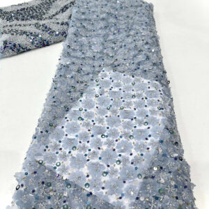 bridal lace fabric made up of bead tubes and bead pieces (copy)