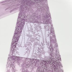 bridal lace fabric made up of bead tubes and bead pieces (copy)