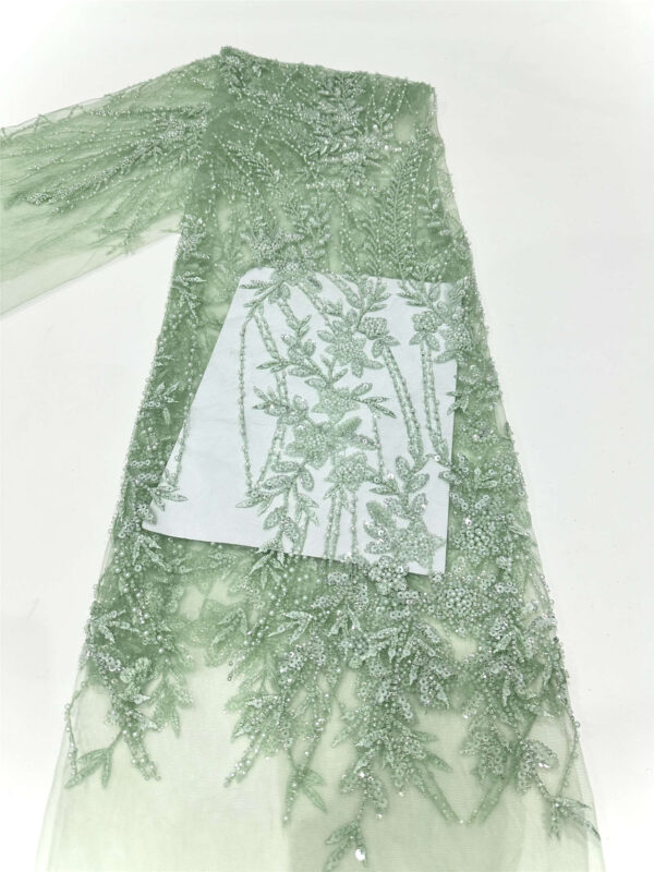 bridal lace fabric made up of bead tubes and bead pieces (copy)