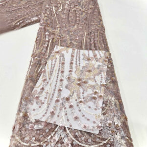 hot colorful spandex mesh rainbow african sequin lace fabric (copy)