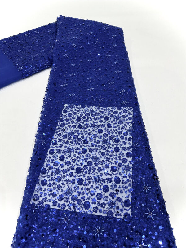 multi color small sequins flower bridal wedding dress beaded lace fabric embroidery sequin lace fabric