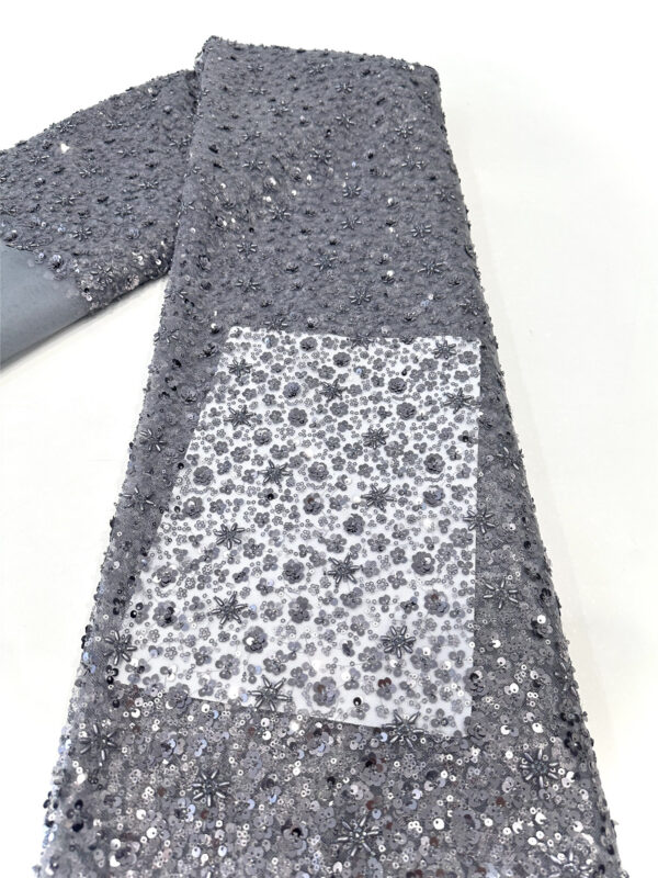 multi color small sequins flower bridal wedding dress beaded lace fabric embroidery sequin lace fabric