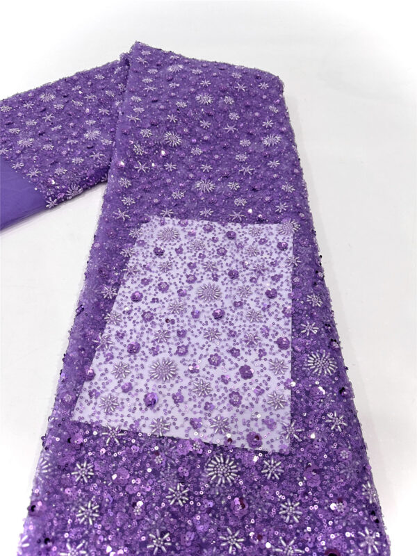 multi color small sequins flower bridal wedding dress beaded lace fabric embroidery sequin lace fabric