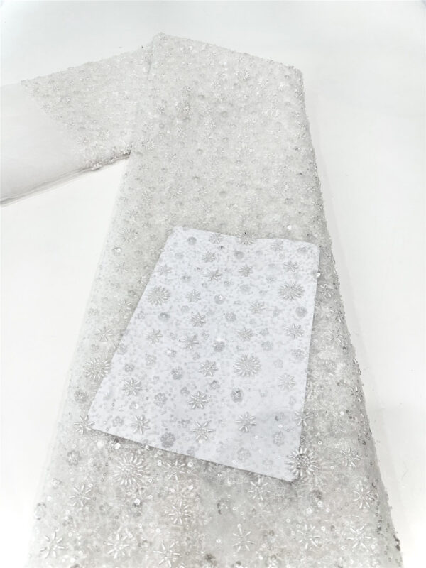 multi color small sequins flower bridal wedding dress beaded lace fabric embroidery sequin lace fabric