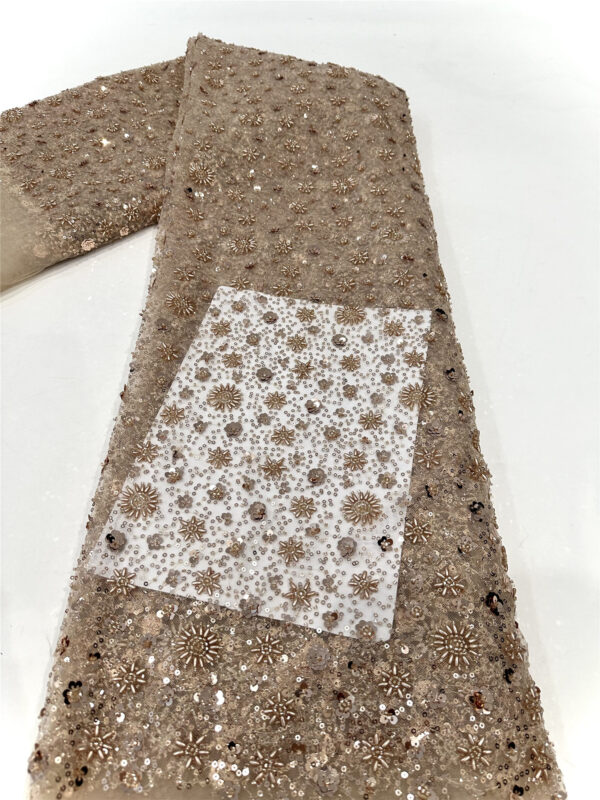 multi color small sequins flower bridal wedding dress beaded lace fabric embroidery sequin lace fabric
