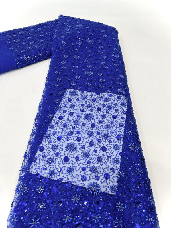 multi color small sequins flower bridal wedding dress beaded lace fabric embroidery sequin lace fabric