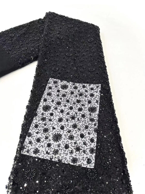 multi color small sequins flower bridal wedding dress beaded lace fabric embroidery sequin lace fabric