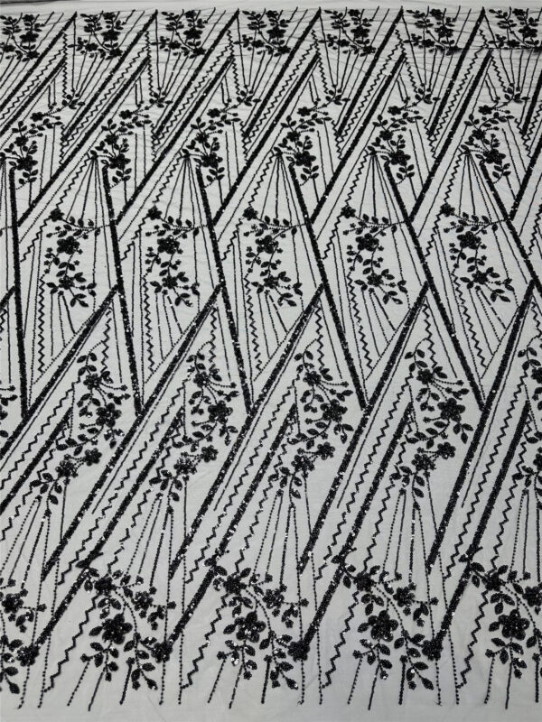 multi color small sequins flower bridal wedding dress beaded lace fabric embroidery sequin lace fabric