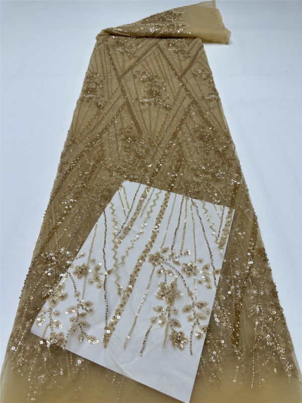 multi color small sequins flower bridal wedding dress beaded lace fabric embroidery sequin lace fabric