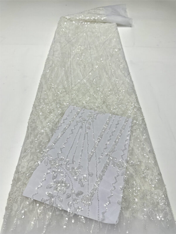 multi color small sequins flower bridal wedding dress beaded lace fabric embroidery sequin lace fabric
