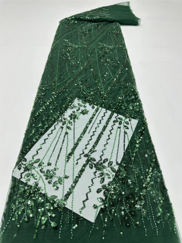 multi color small sequins flower bridal wedding dress beaded lace fabric embroidery sequin lace fabric