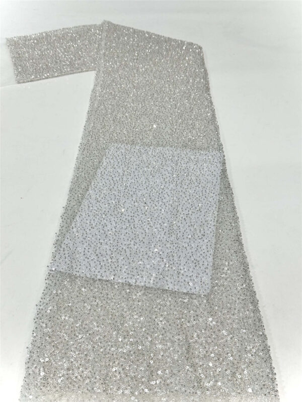 bead&tube bridal wedding dress beaded lace fabric embroidery sequin lace fabric (copy)