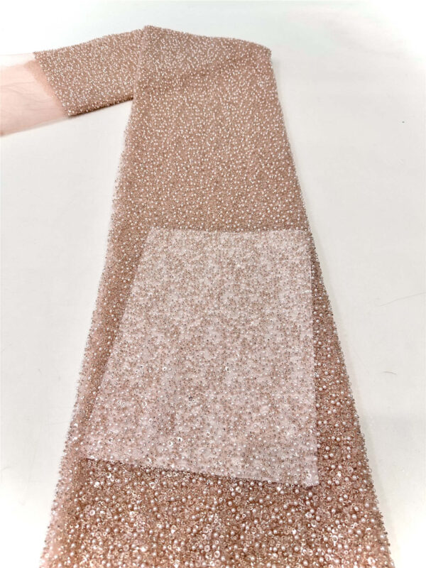 bead&tube bridal wedding dress beaded lace fabric embroidery sequin lace fabric