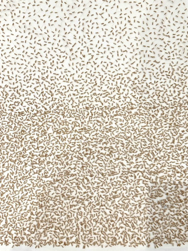 bright pearl tube bridal wedding dress beaded lace fabric embroidery sequin lace fabric