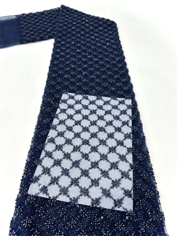 simplify bead&pearl tube bridal wedding dress beaded lace fabric embroidery sequin lace fabric