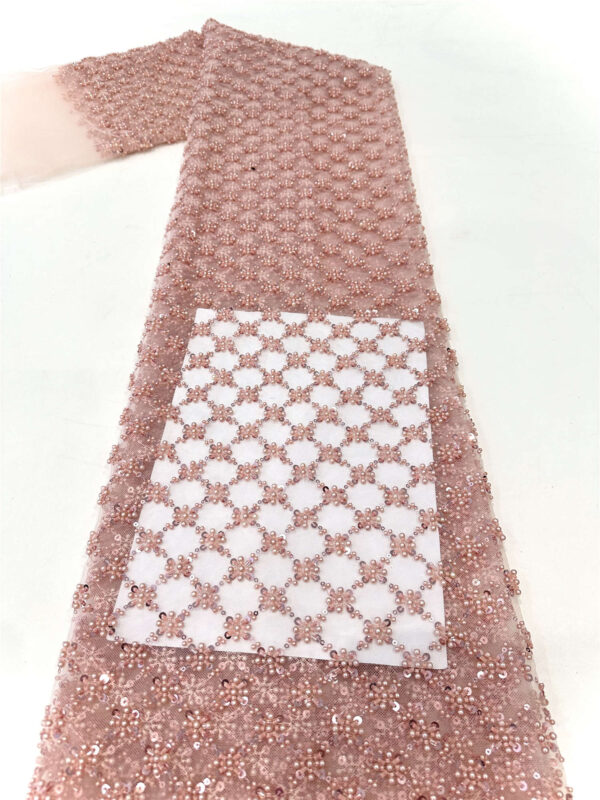 simplify bead&pearl tube bridal wedding dress beaded lace fabric embroidery sequin lace fabric