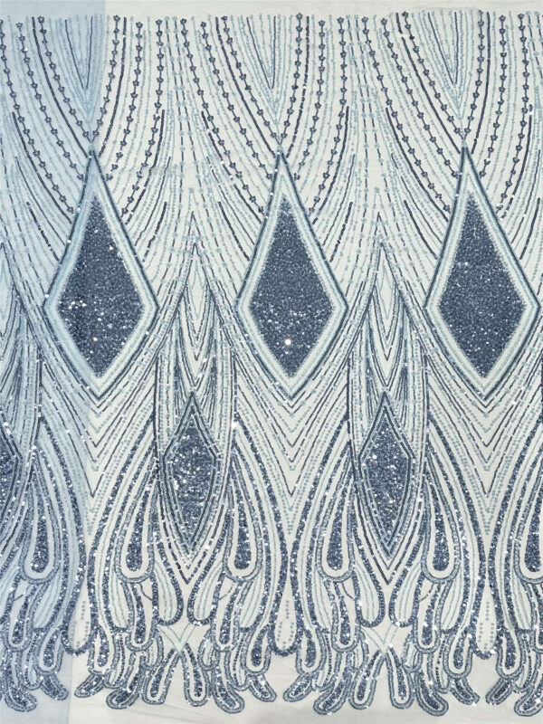 rhinestones & peal bridal wedding dress beaded lace fabric embroidery sequin lace fabric