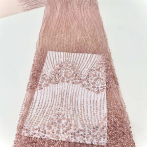 peal bridal wedding dress beaded lace fabric embroidery sequin lace fabric