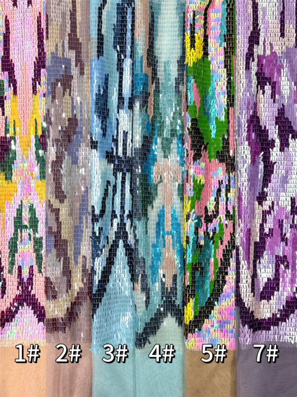 3d beaded & feather flower bridal wedding dress beaded lace fabric embroidery sequin lace fabric (copy)